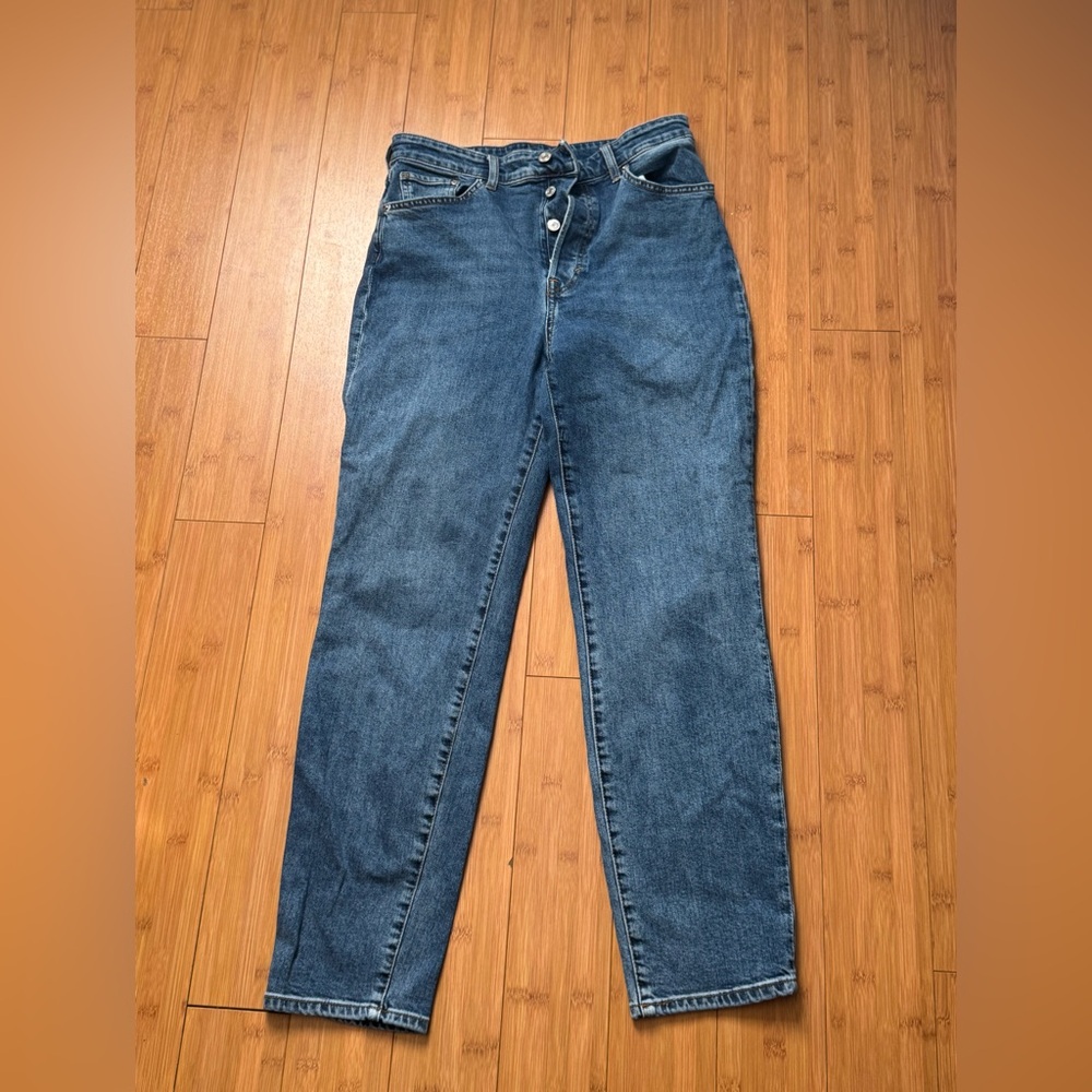 Classic Blue high waisted Women's Mom Jeans
